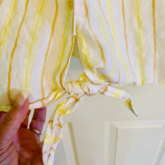 Linen, short sleeve top - Picture 4 of 5